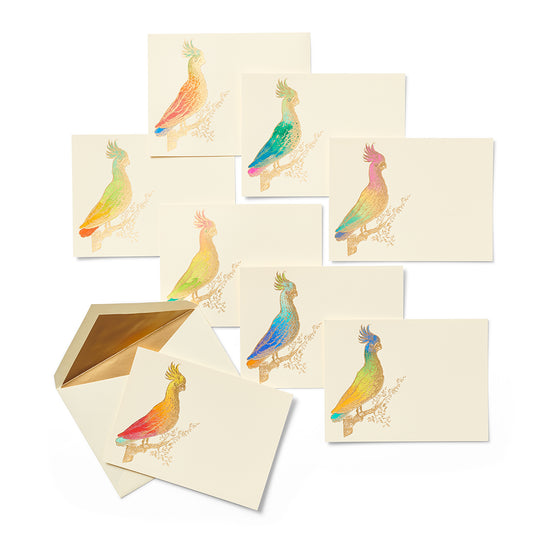 Cockatoo Note Cards, Set of 8