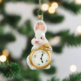 Tea Party White Rabbit Ornament