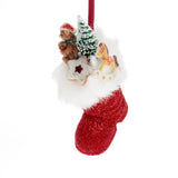 Red Boot with Gifts Ornament