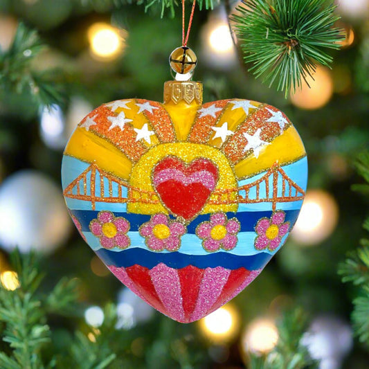 San Francisco Dreaming Heart Ornament