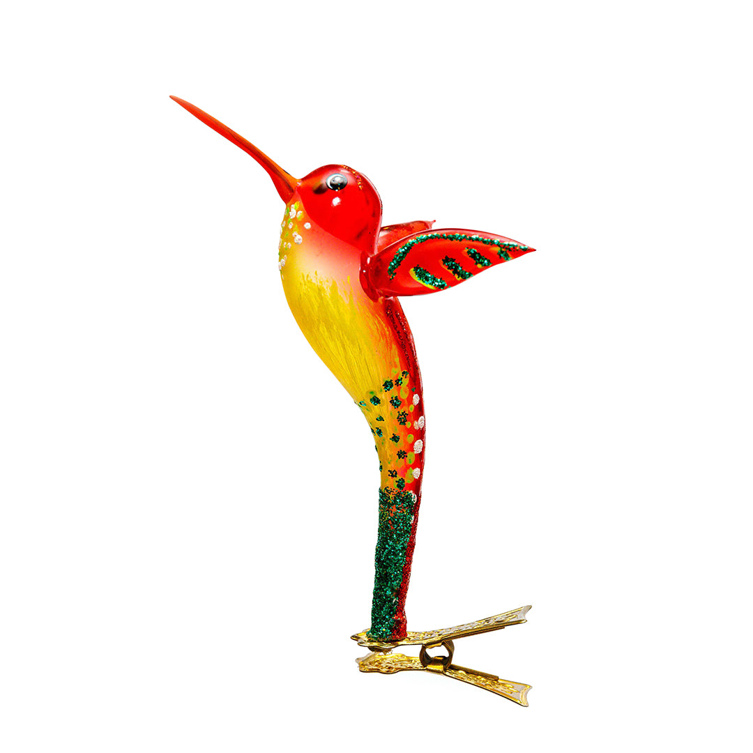 Red Hummingbird Clip Ornament