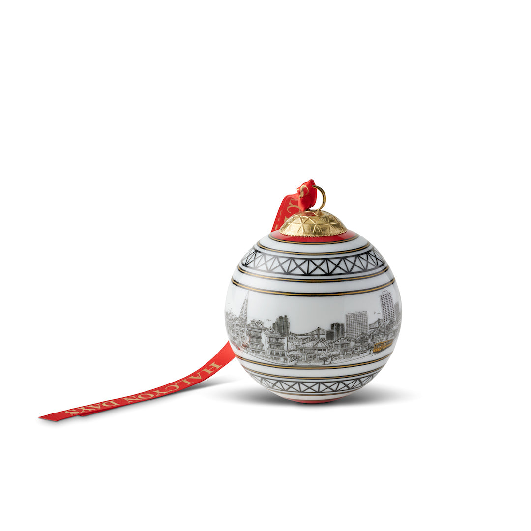 San Francisco Skyline Bauble Ornament