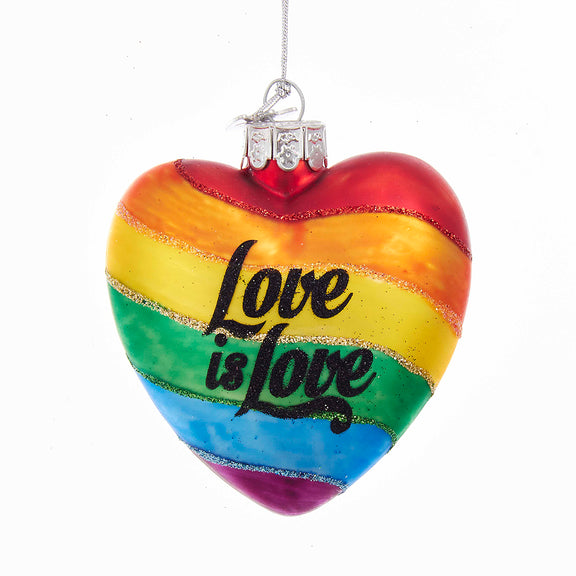 Love is Love Heart Ornament