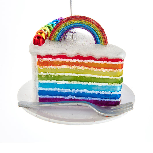 Rainbow Cake Slice Ornament