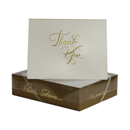 Paula Skene Calligraphy Thank You Note Cards, Set of 8