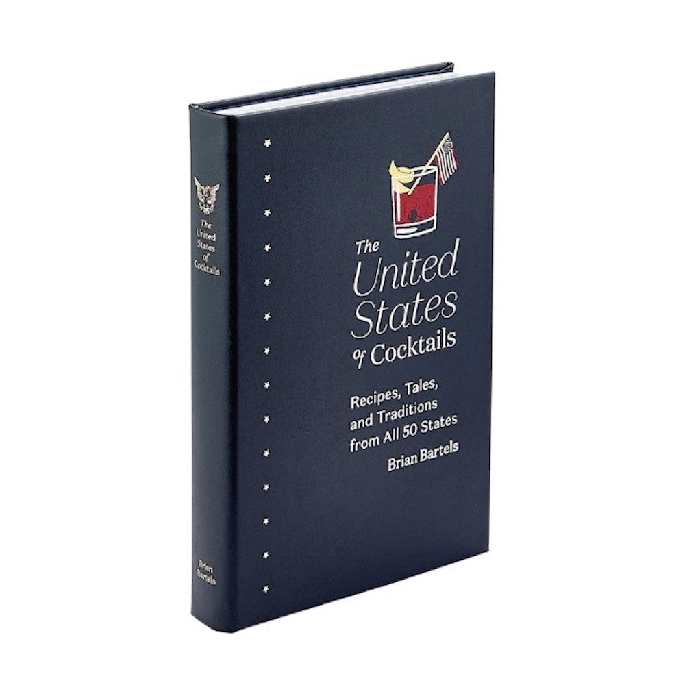 The United States of Cocktails, Navy Leather Bound Book