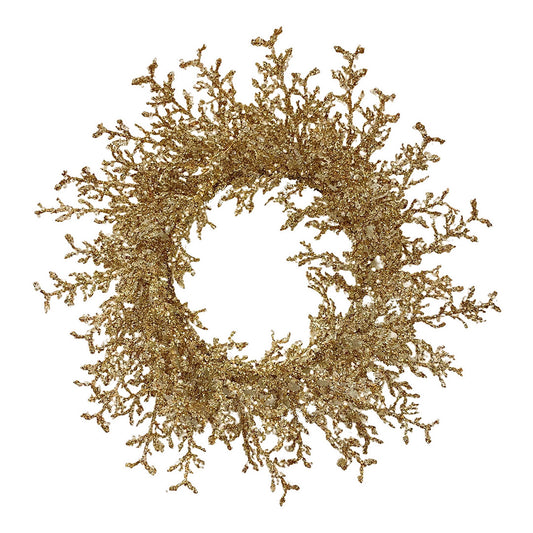 Golden Frost Wreath