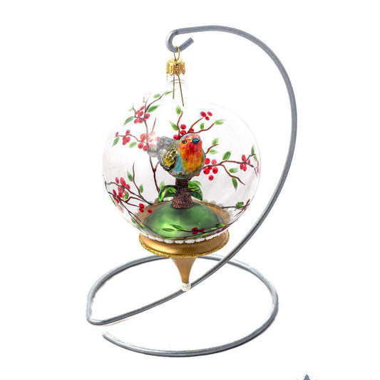 Spring Bird in Dome Ornament