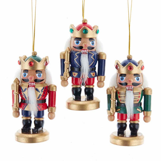 Nutcracker King Ornaments, Set of 3