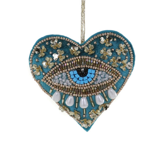 Cody Foster Protective Eye on Heart Ornament