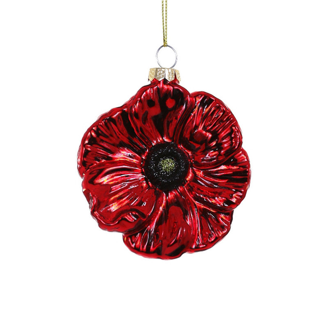 Cody Foster Red Poppy Ornament