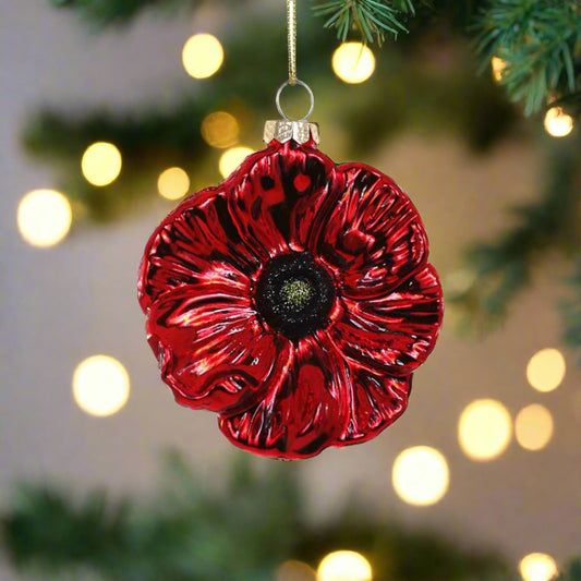 Red Poppy Ornament