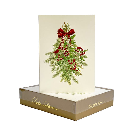 Paula Skene Festive Swag Holiday Note Cards, Set of 8