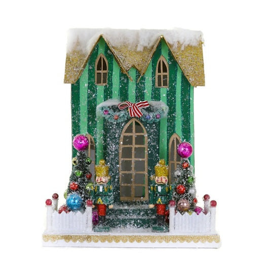 Cody Foster Green House with Nutcracker Guards