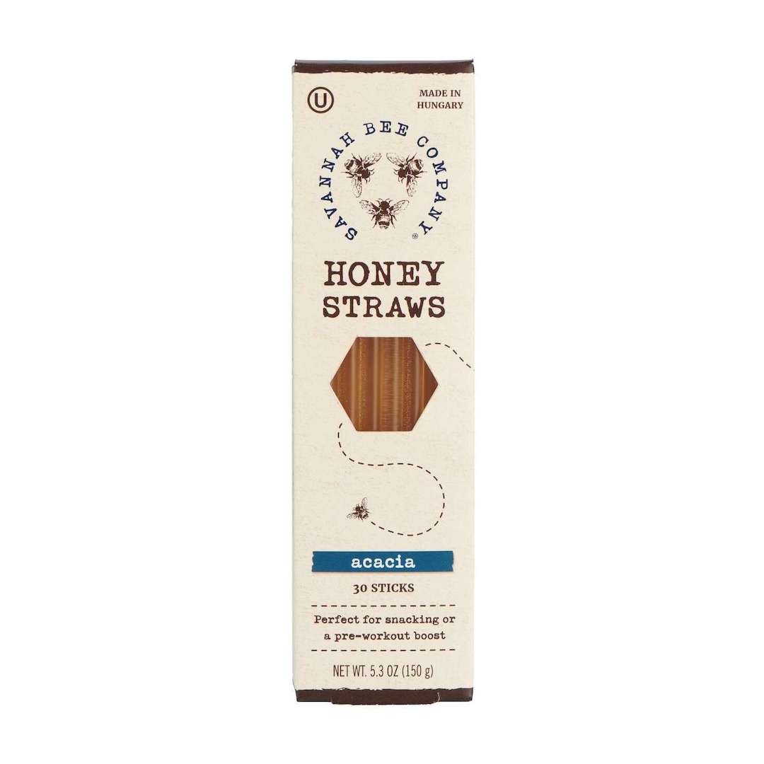 Savannah Bee Acacia Honey Straws, Box of 30