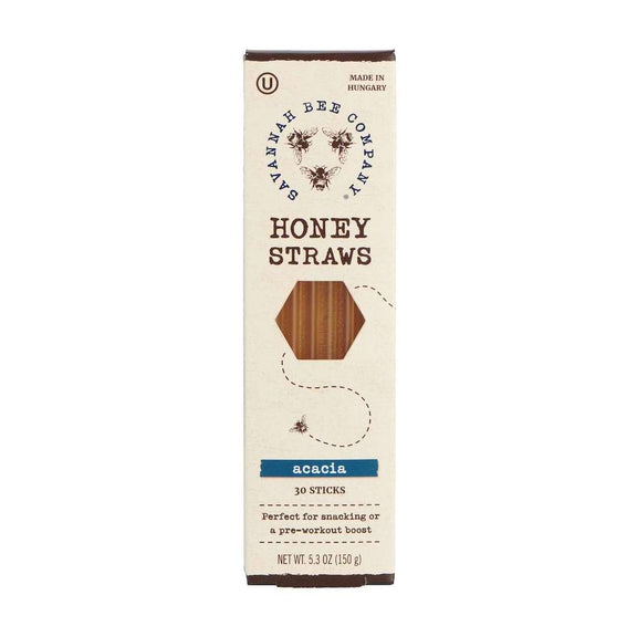 Savannah Bee Acacia Honey Straws, Box of 30