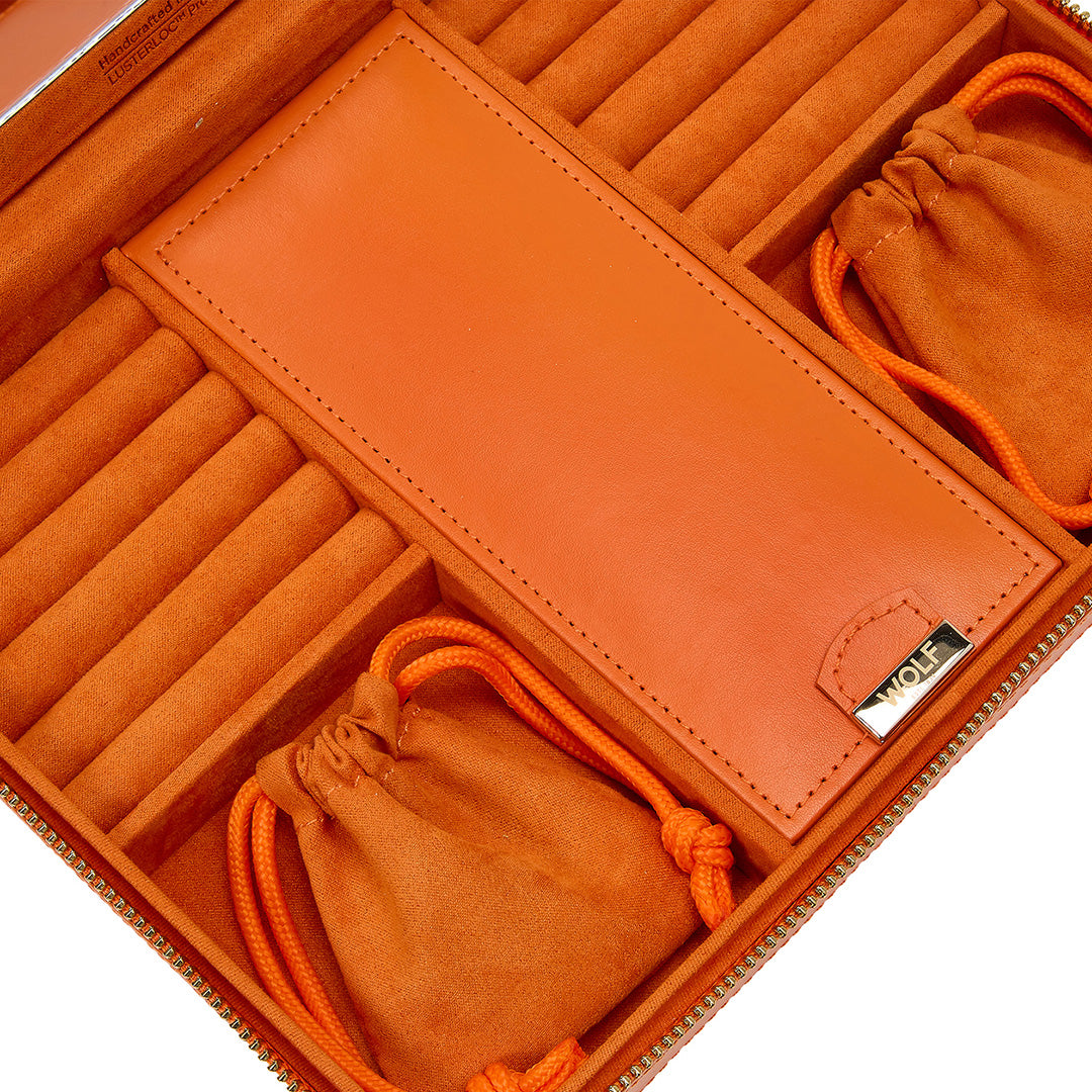 Maria Large Zip Travel Case, Orange