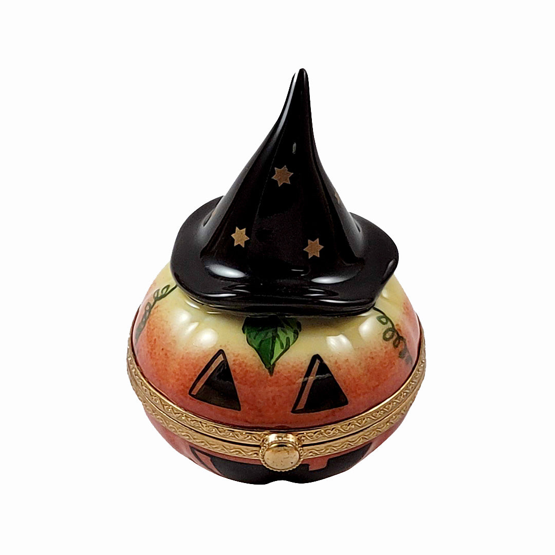 Witchy Jack-o'-Lantern Limoges