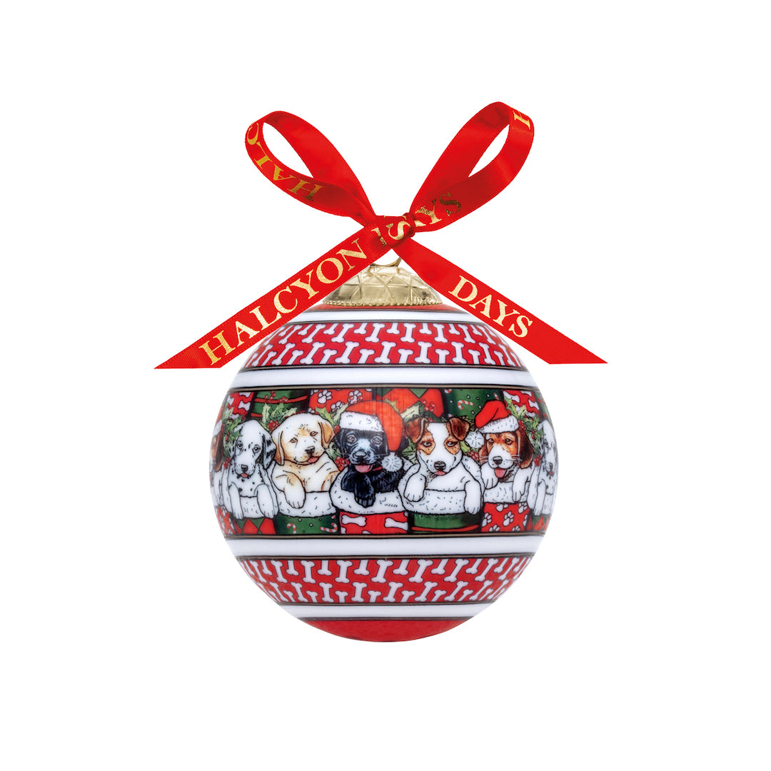 Halcyon Days Pawsitively Merry Christmas Ornament