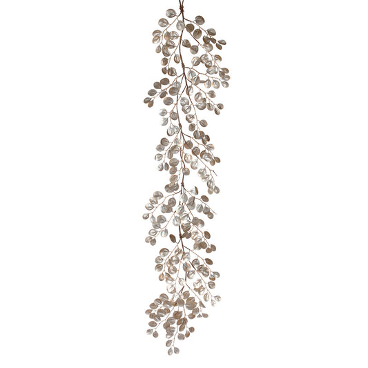 Golden Shimmer Eucalyptus Garland, 5'