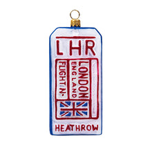 London Luggage Tag Ornament