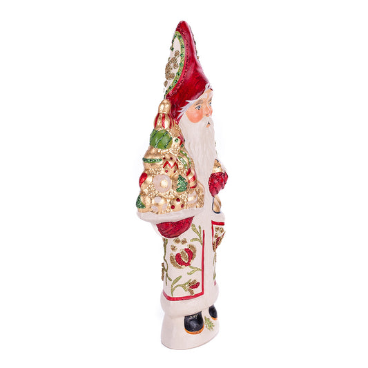 Father Christmas in Floral Coat