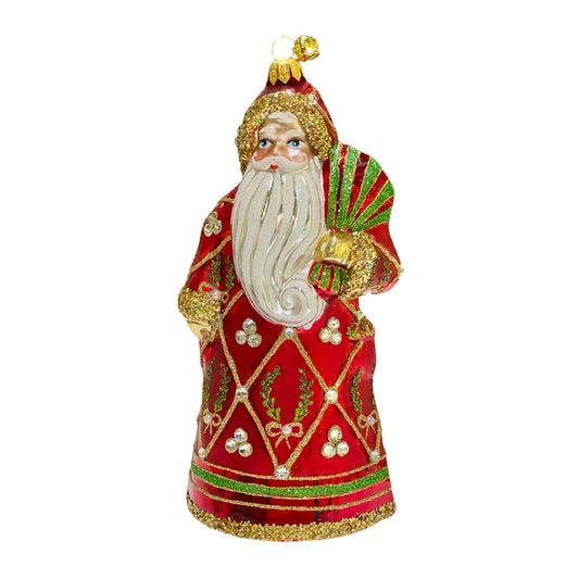 Jinglenog Santa de Laureles Ornament