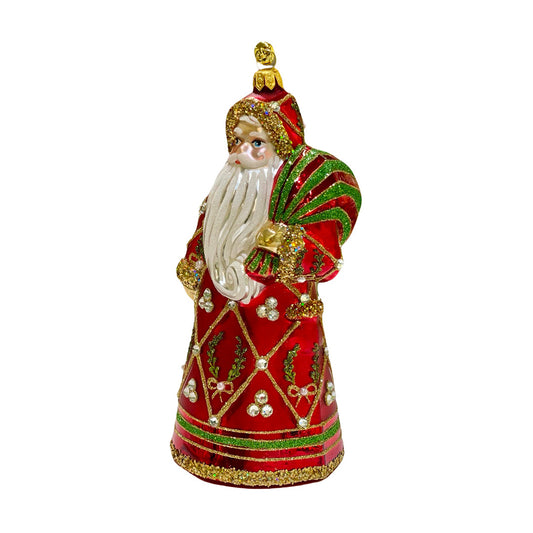 Santa de Laureles Ornament