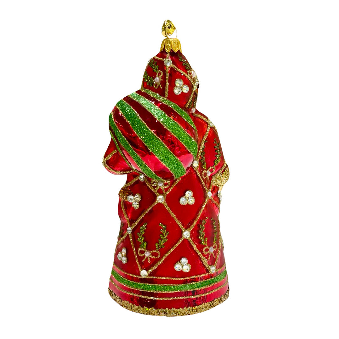 Santa de Laureles Ornament