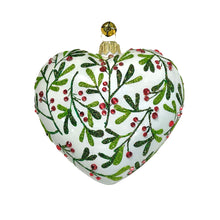 Jinglenog Holly Heart Ornament