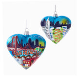 San Francisco Scenes Heart Ornament