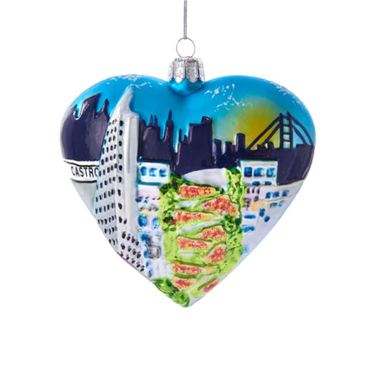 San Francisco Scenes Heart Ornament