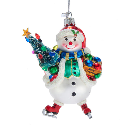 Skating Snowman Ornament