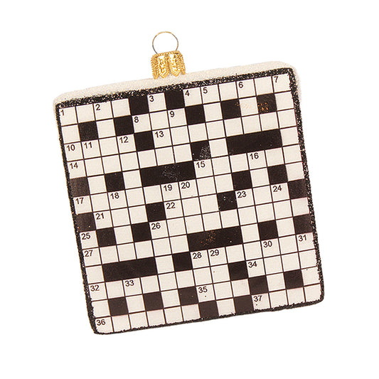 Crossword Puzzle Ornament