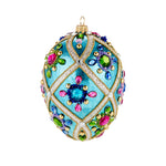 Blue & Purple Jeweled Egg Ornament