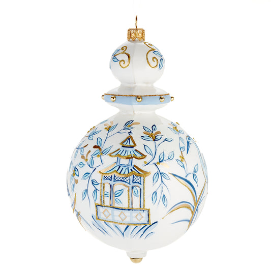 Blue & White Heron Ornament