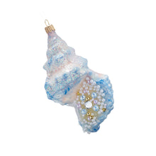 Blue Conch Shell Ornament