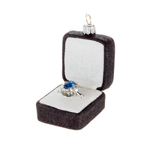 Blue Ring in Box Ornament