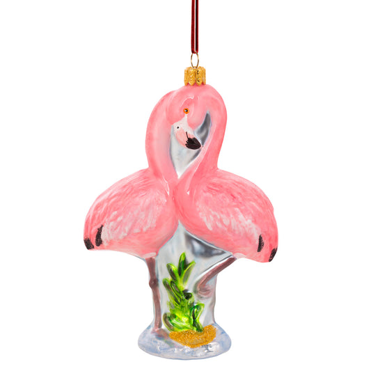 Pair of Flamingos Ornament