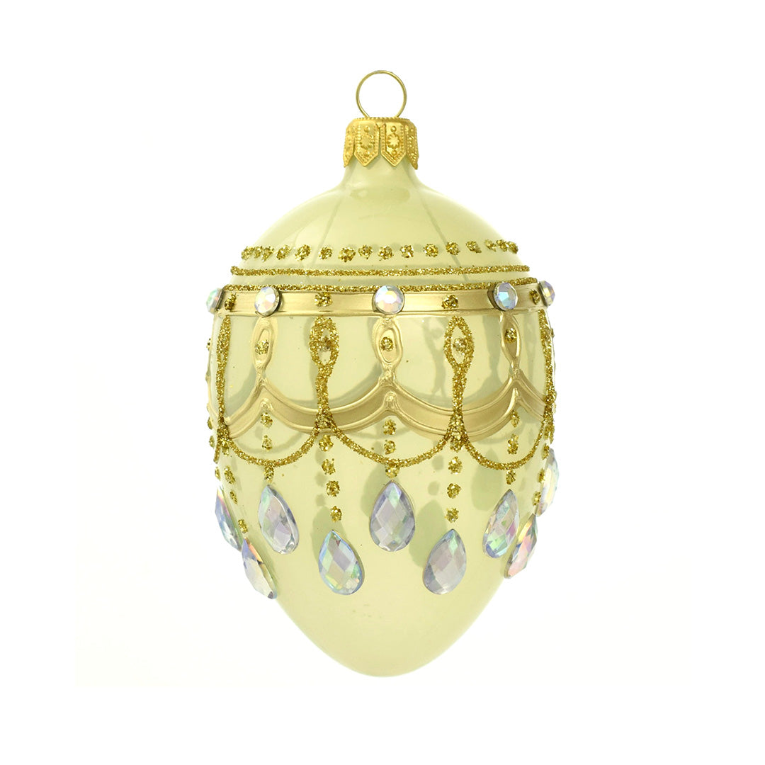 Gold Translucent Egg Ornament