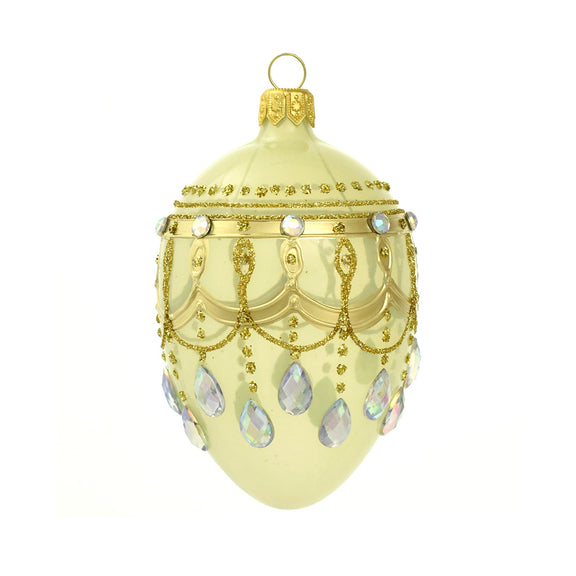 Gold Translucent Egg Ornament