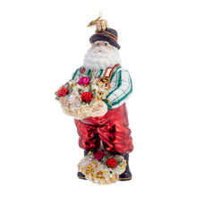 Gardening Santa with Flowers Ornament