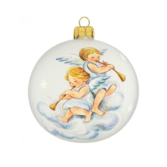 Angels Playing Horns (Joy to the World) Ornament