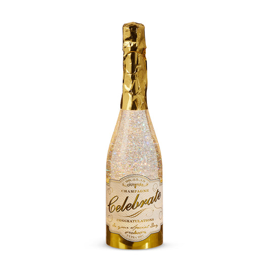 Light-Up Glitter Champagne Bottle