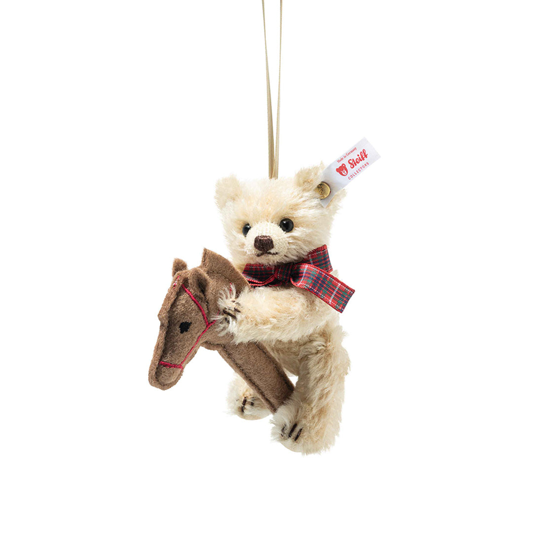 Steiff Little Bear on Hobby Horse Ornament