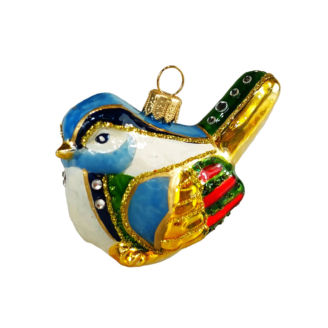 Multicolor Sparrow Ornament