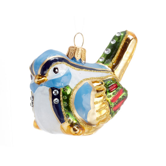 Multicolor Sparrow Ornament