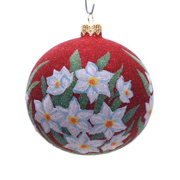 Thomas Glenn Paperwhites Ball Ornament