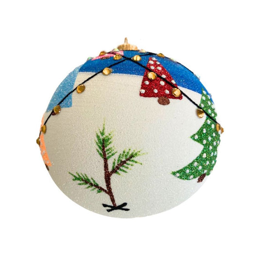 Xmas Tree Lot Ball Ornament