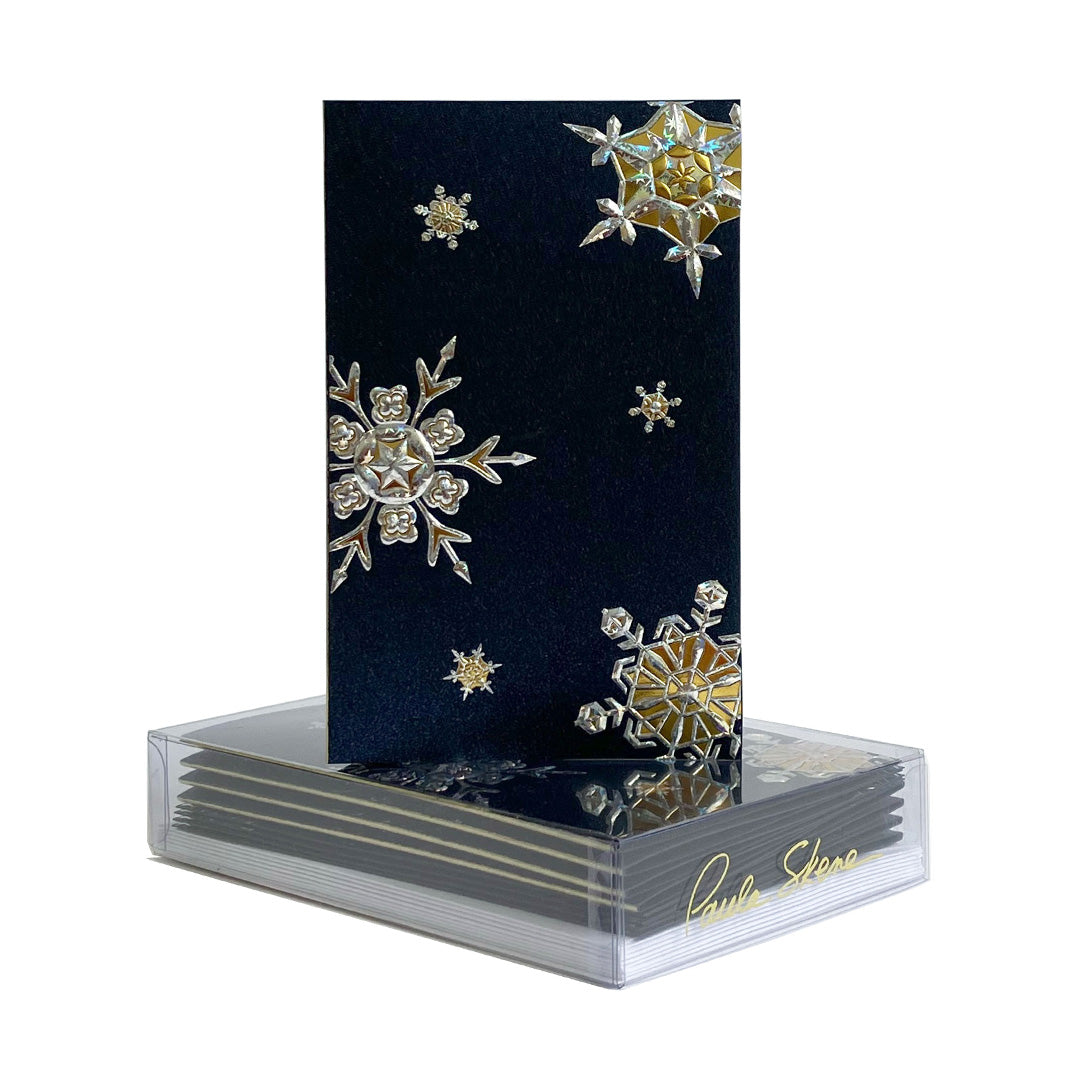 Paula Skene Snowflake Medley Mini Note Cards, Set of 8